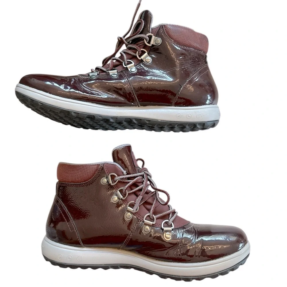 Rockport XCS Britt Alpine Waterproof Slip Proof Insulated Merlot Leather Boots